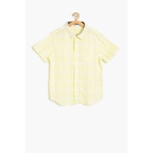 Koton Yellow Boy's Pocket Detailed Shirt