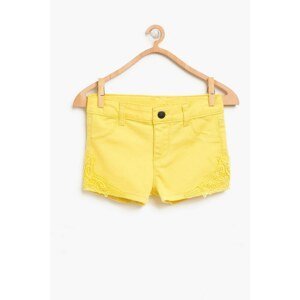 Koton Yellow Girl Normal Waist Shorts