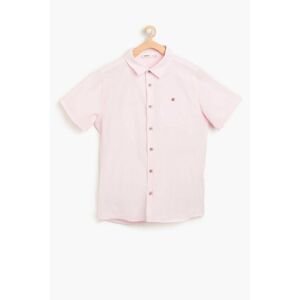 Koton Pink Boy's Classic Collar Shirt