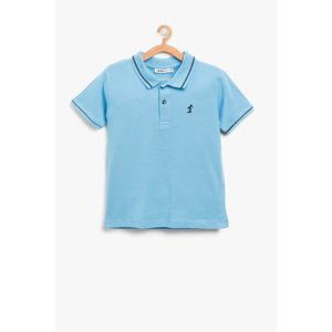 Koton Boy's Open Indigo Polo Neck T-Shirt