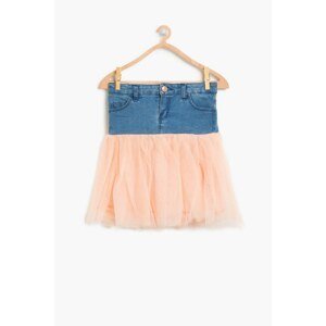 Koton Navy Blue Girl Skirt