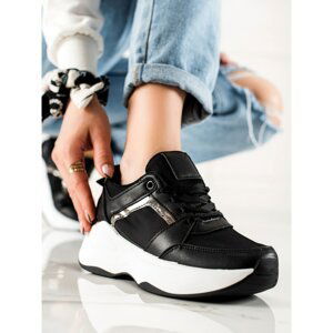 DIAMANTIQUE BLACK SNEAKERS