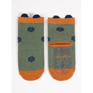Yoclub Kids's Boys' Cotton Socks Anti Slip ABS Patterns Colours 6-pack SKA-0065C-000I