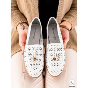 GOODIN LEATHER MOCCASINS WITH ORNAMENT