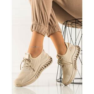 TRENDI LIGHT BEIGE SNEAKERS