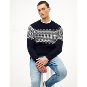 Celio Patterned Sweater Senebula - Men