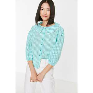 Trendyol Green Collar Detailed Shirt