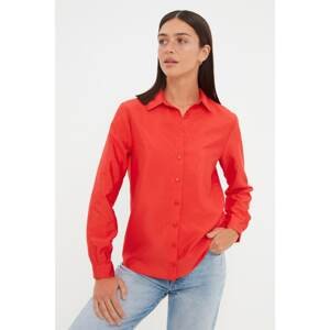 Trendyol Shirt - Red - Regular fit