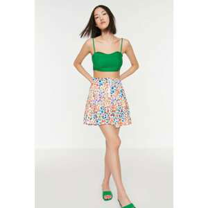 Trendyol Ecru Printed Skirt