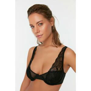 Trendyol Black Lace Detailed Underwire Bra