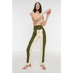 Trendyol Khaki Front Buttoned Trousers