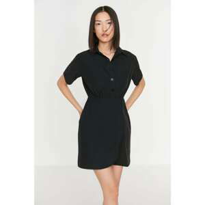 Trendyol Black Shirt Collar Dress