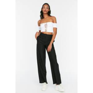 Trendyol Black High Waist Trousers