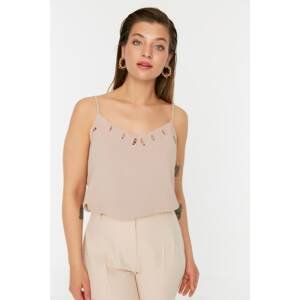 Trendyol Curve Stone Embroidered Strap Blouse