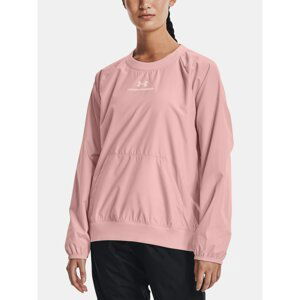 Under Armour Sweatshirt UA Rush Woven Crew-PNK - Women