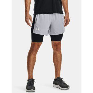 Under Armour Shorts UA LAUNCH 5'' 2-IN-1 SHORT-GRY - Mens