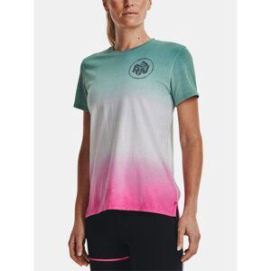 Under Armour T-Shirt UA Run Anywhere SS Tee-GRN - Women