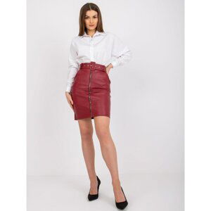 Bordeaux miniskirt with a tall Jaen tent