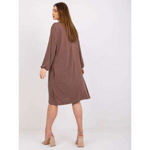 Rimini brown oversize midi dress*