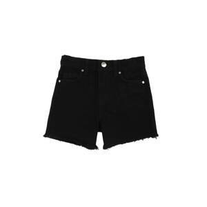 Trendyol Black Tasseled Girl Denim Shorts & Bermuda