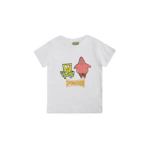 Trendyol White SpongeBob Licensed Girl Knitted T-Shirt