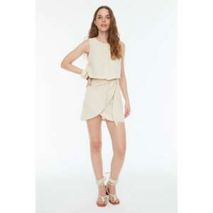 Trendyol Stone Tied Skirt