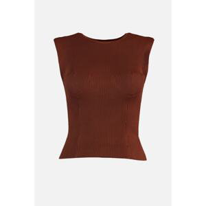 Trendyol Design Brown Knitwear Blouse