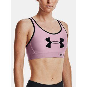 Under Armour Bra Armour Mid Keyhole Graphic-PNK - Women's