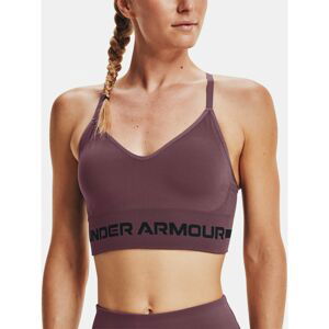 Under Armour Compression Bra Seamless Low Long Bra-PPL - Women