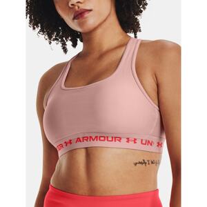 Under Armour Bra UA Crossback Mid Hthr-PNK - Women