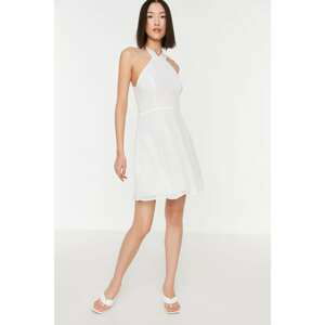 Trendyol Ecru Halter Neck Dress