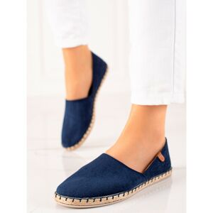 VINCEZA'S NAVY BLUE ESPADRILLES