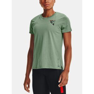 Under Armour T-Shirt UA Run Anywhere Short Sleeve-GRN - Women