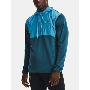 Under Armour Sweatshirt UA AF STORM 1/2 ZIP HOODIE-BLU - Mens