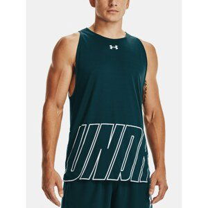 Under Armour Tank Top BASELINE REVERSIBLE TANK-BLU - Mens