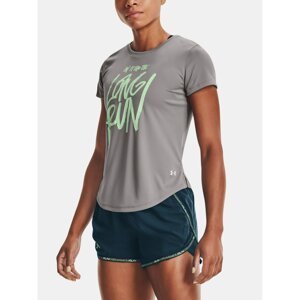 Under Armour T-Shirt UA Long Run Graphic SS-GRY - Women