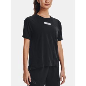 Under Armour T-Shirt Live Woven Pocket Tee-BLK - Women