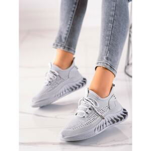 TRENDI GREY TEXTILE SNEAKERS