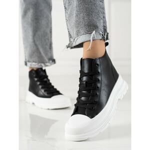 TRENDI HIGH BLACK SNEAKERS