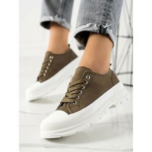 TRENDI FASHIONABLE GREEN SNEAKERS