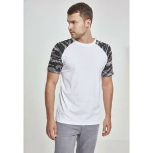 Contrasting raglan t-shirt wht/darkcamo