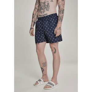 Patterned swimsuit shorts anchor/navy