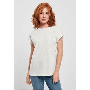 Women's T-shirt with extended shoulder light grey