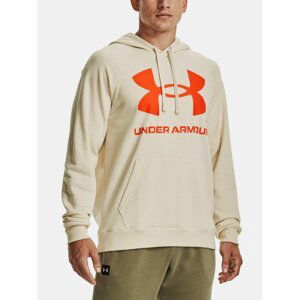 Under Armour Sweatshirt UA Rival Fleece Big Logo HD-BRN - Mens