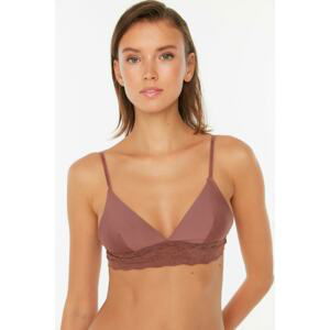 Trendyol Brown Lace Detailed Bralet