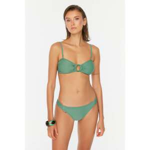 Trendyol Green Ruffle Detailed Bikini Bottom