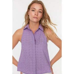 Trendyol Shirt - Purple - Regular fit