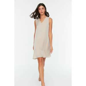 Trendyol Stone Ruffle Dress