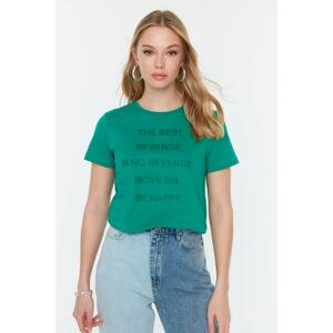 Trendyol T-Shirt - Green - Fitted