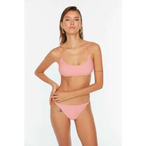 Trendyol Dried Rose Low Waist Bikini Bottom